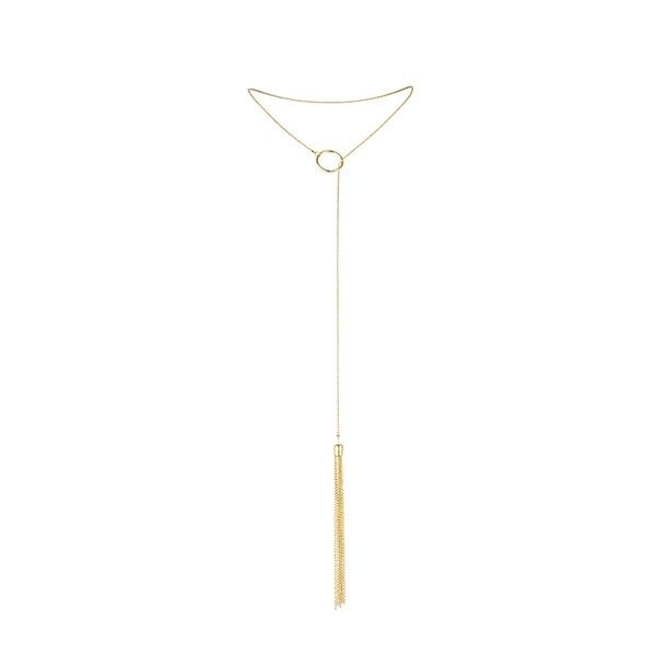 BIJOUX INDISCRETS - MAGNIFIQUE METAL NECKLACE WITH GOLDEN FRINGES