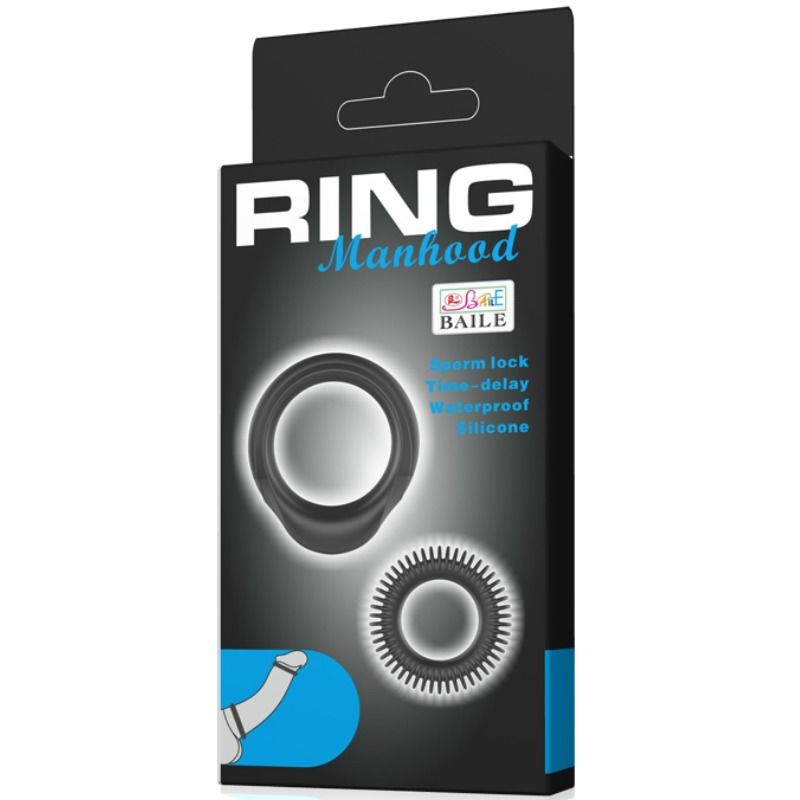 BAILE - KIT 2 SILICONE RINGS RING MANHOOD