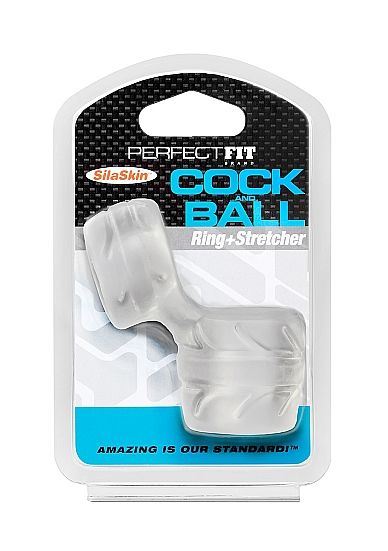 PERFECT FIT BRAND - SILASKIN COCK & BALL TRANSPARENT