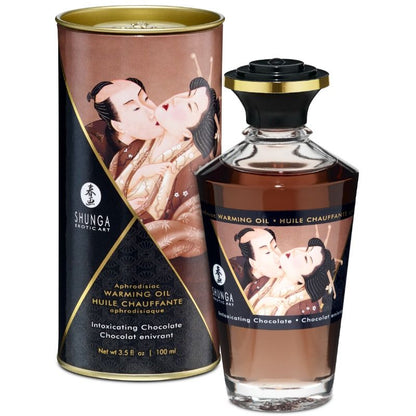 SHUNGA - HUILE DE MASSAGE EFFET CHAUD SAVEUR CHOCOLAT INTENSE 100 ML