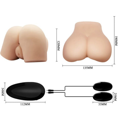 CRAZY BULL - VAGIN ET ANUS RÉALISTES AVEC VIBRATION, POSITION 4