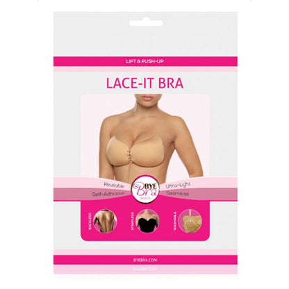 BYE-BRA - SOSTÉN PUSH-UP CON CORDONES NEGRO COPA D