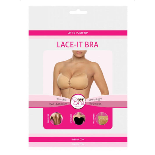 BYE-BRA - SOSTÉN PUSH-UP CON CORDONES NEGRO COPA D