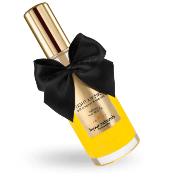 BIJOUX INDISCRETS - MASSAGE OIL HEAT EFFECT CARAMEL AROMA