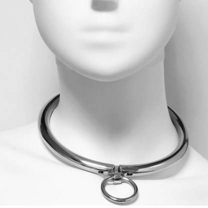 MÉTAL DUR - COLLIER MÉTALLIQUE FERMETURE COMBINÉE 10,5 CM