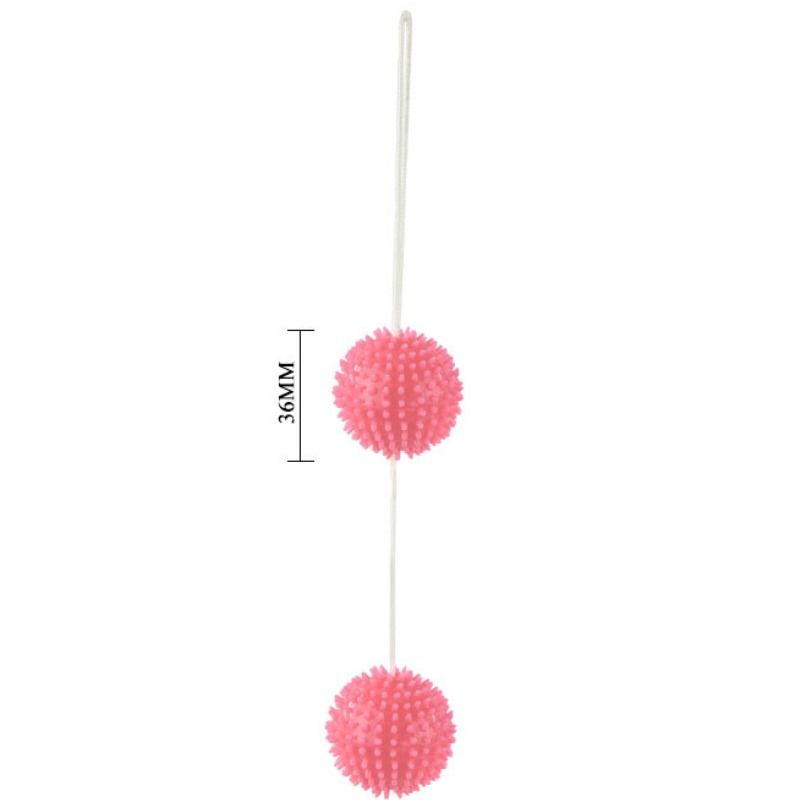 BAILE - DES BILLES TEXTURÉES ROSE PROFOND DE 3,6 CM PROCURENT UN PLAISIR INTENSE
