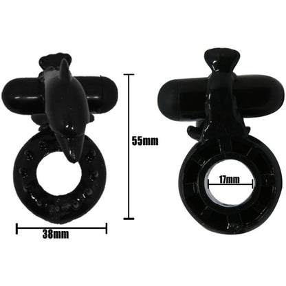 BAILE - ANNEAU VIBRANT SWEET RING RING AVEC STIMULATEUR CLITORIDIEN DAUPHIN