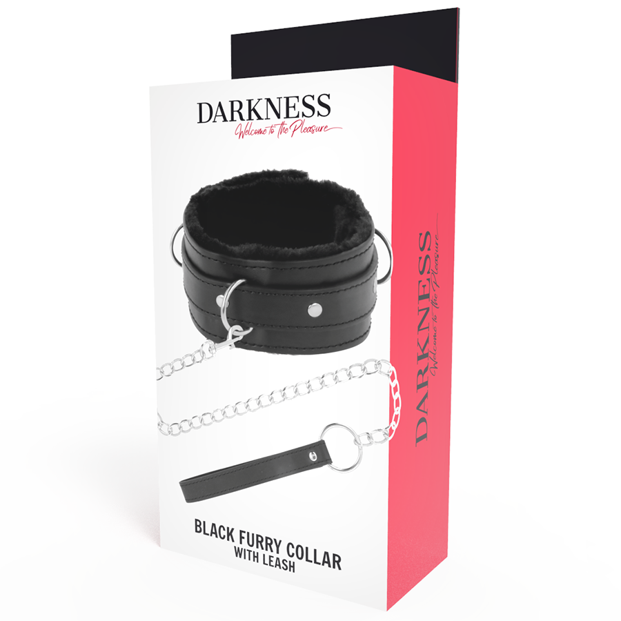 DARKNESS - COLLIER POSTURAL CONFORTABLE AVEC CHAÎNE EN CUIR