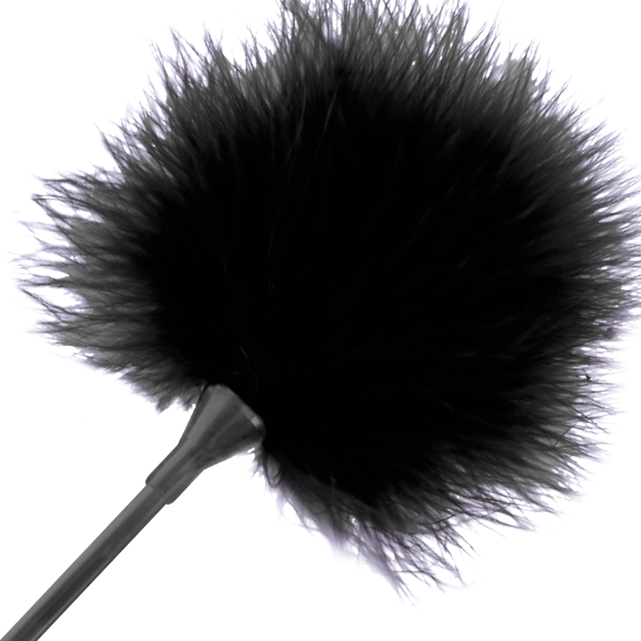 OSCURIDAD - PLUMA ESTIMULANTE NEGRA 42 CM