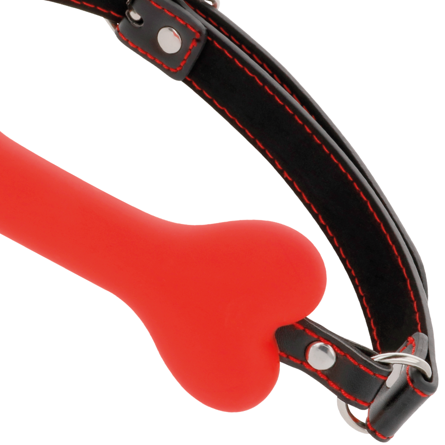 OBSCURITÉ - BÂILLON EN SILICONE ROUGE-OS