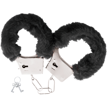 OBSCURITÉ - MENOTTES MÉTALLIQUES DOUBLÉES NOIRES