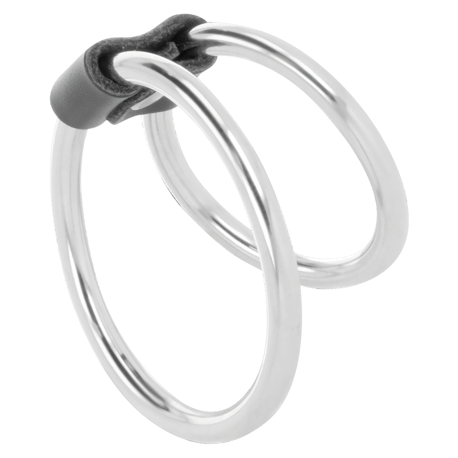 DARKNESS - DOUBLE METAL PENIS RING