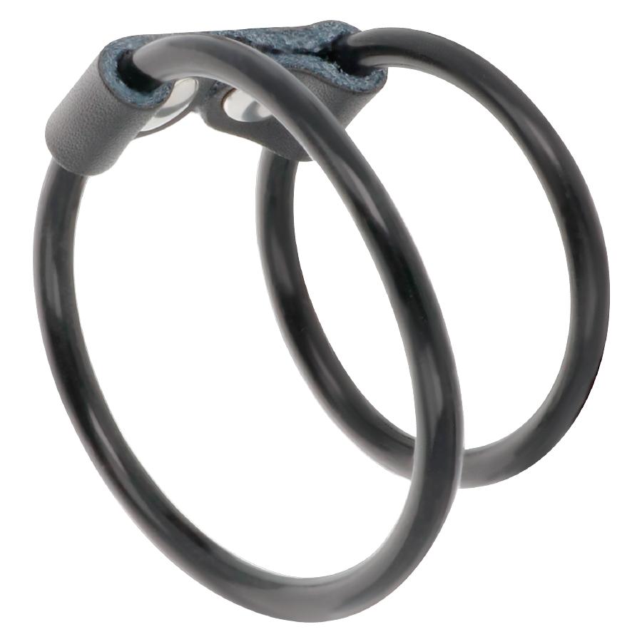 DARKNESS - DOUBLE FLEXIBLE PENIS RING