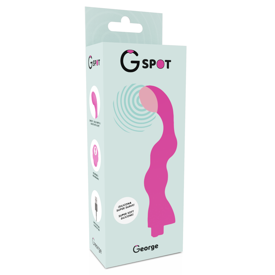 G-SPOT - VIBRADOR G-SPOT GEORGE COLOR CHICLE ROSA