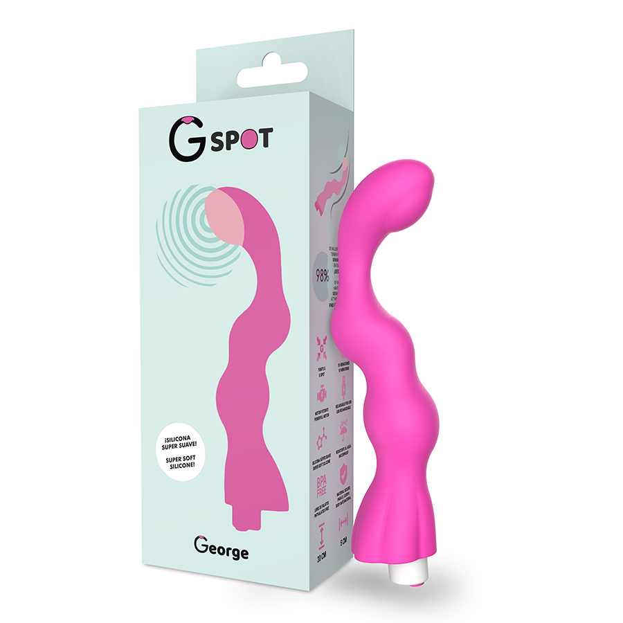 G-SPOT - VIBRADOR G-SPOT GEORGE COLOR CHICLE ROSA