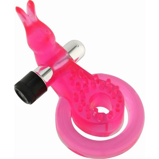 SEVEN CREATIONS - PINK BUTTERFLY PENIS AND TESTICLE RING