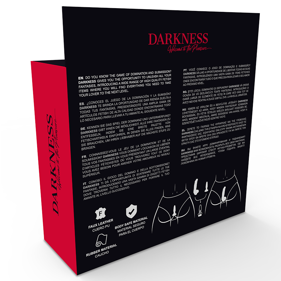 DARKNESS - CULOTTE AVEC PLUG ET GODEMICHET INTERCHANGEABLE