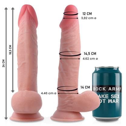 ROCKARMY - SHERMAN DOUBLE DENSITÉ 24 CM -O- 4.62 CM