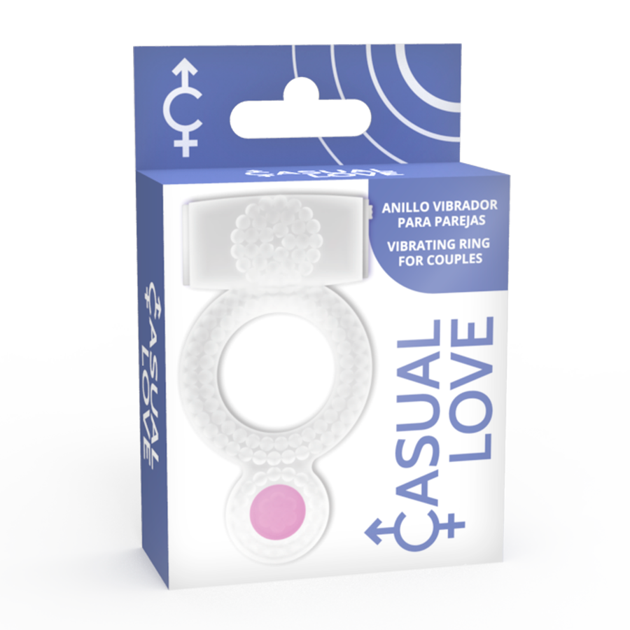 CASUAL LOVE - RING VIBRATING DOUBLE PLEASURE TRANSPARENT