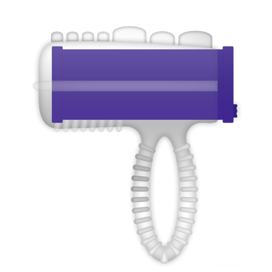 AMOR CASUAL - ANILLO VIBRADOR PARA LENGUA VIOLETA