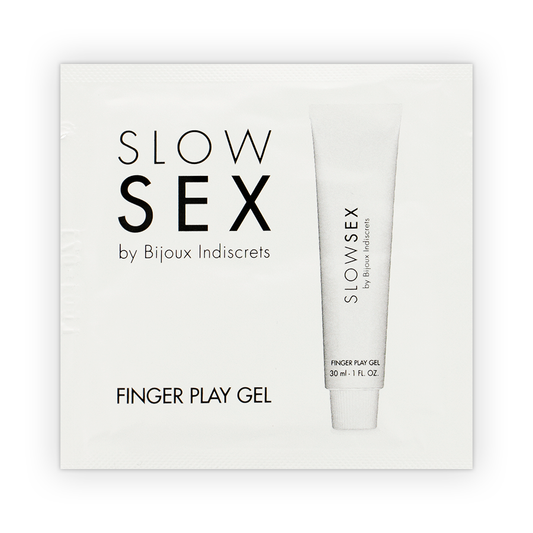 BIJOUX INDISCRETS - SLOW SEX MASSAGE GEL WITH FINGER PLAY SINGLE DOSE