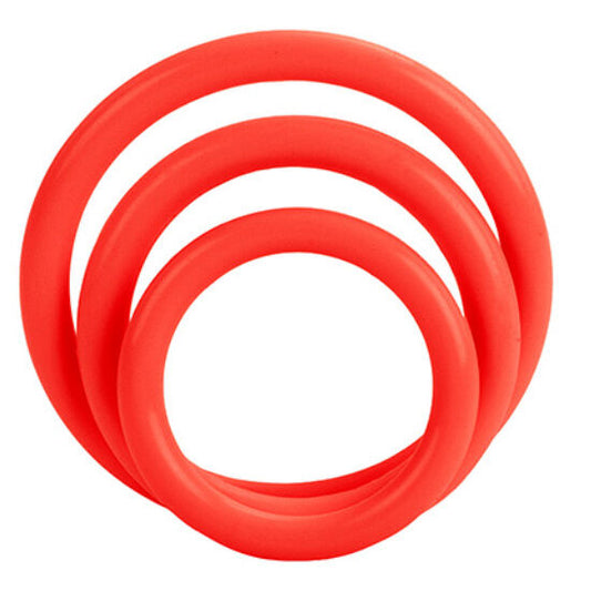 CALIFORNIA EXOTICS - TRI-RINGS SET RED