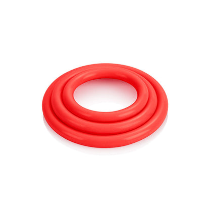 CALIFORNIA EXOTICS - TRI-RINGS SET RED