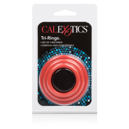 CALIFORNIA EXOTICS - TRI-RINGS SET RED