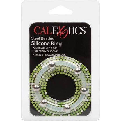 CALEXOTICS - STEEL BEADED SILICONE RING XL