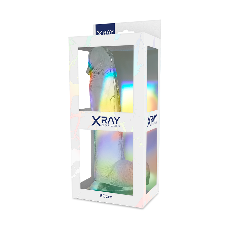 RAYOS X - PENE TRANSPARENTE CON TESTÍCULOS 22 CM -O- 4.6 CM