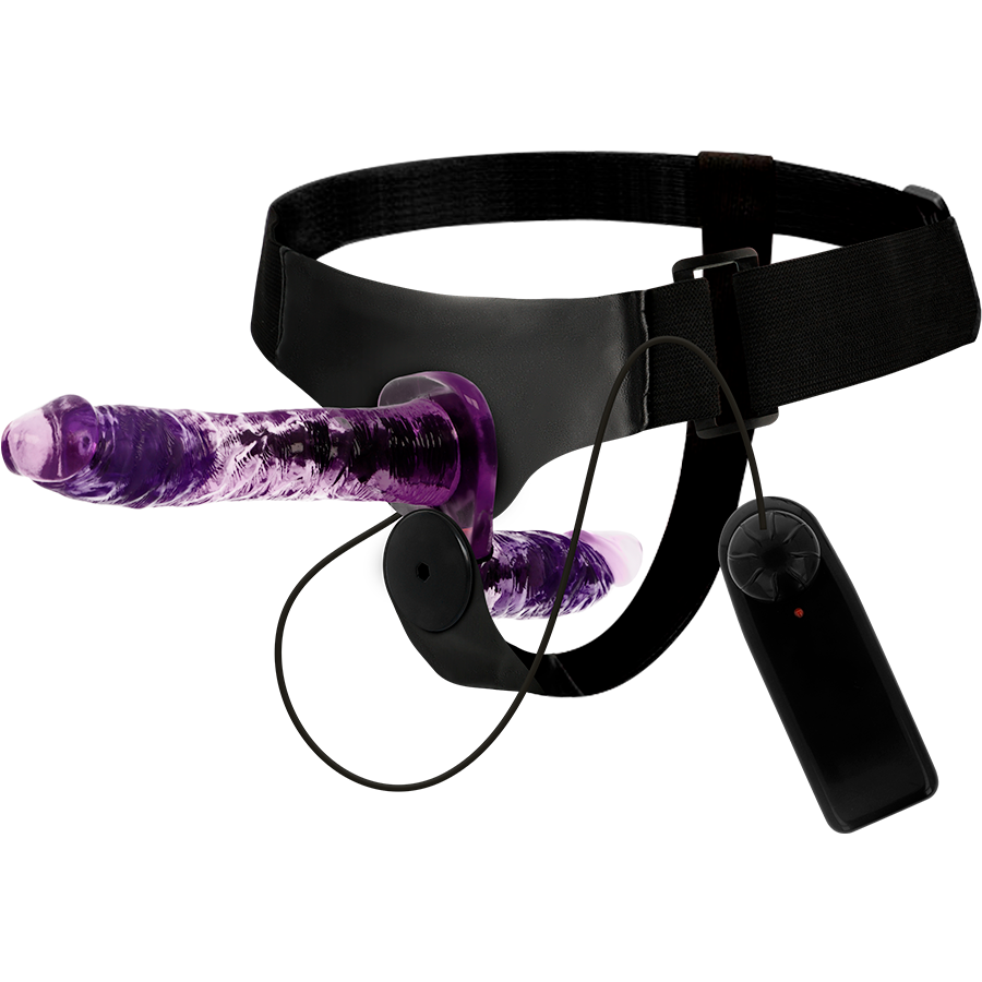 HARNESS ATTRACTION - VIBRADOR DE DOBLE PENETRACIÓN RODNEY 18 CM -Ø- 3.5 CM
