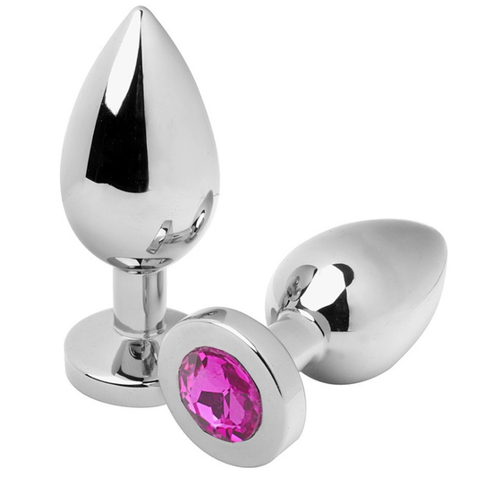 METAL HARD - TAPÓN ANAL DIAMANTE ROSA MEDIANO 7.62CM