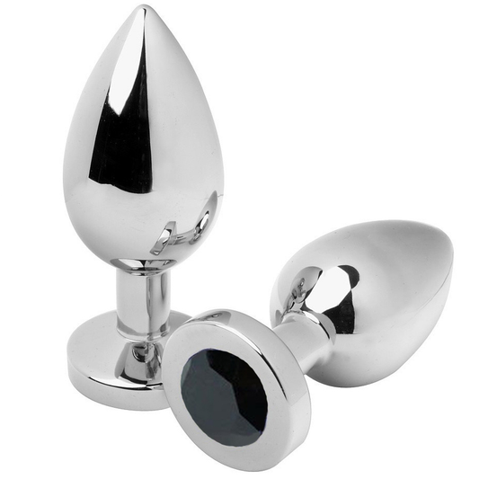 METAL HARD - TAPÓN ANAL DIAMANTE NEGRO PEQUEÑO 5.71CM