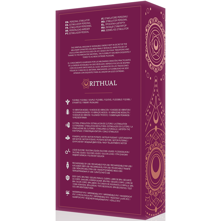 RITHUAL - MOTEUR DOUBLE RECHARGEABLE ANUSARA 2.0 ORCHIDÉE
