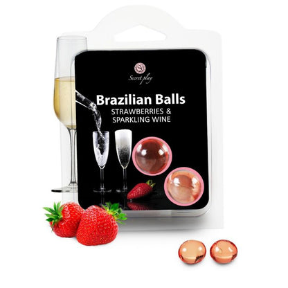 SECRETPLAY - COFFRET BOULES BRÉSILIENNES FRAISE ET CHAMPAGNE