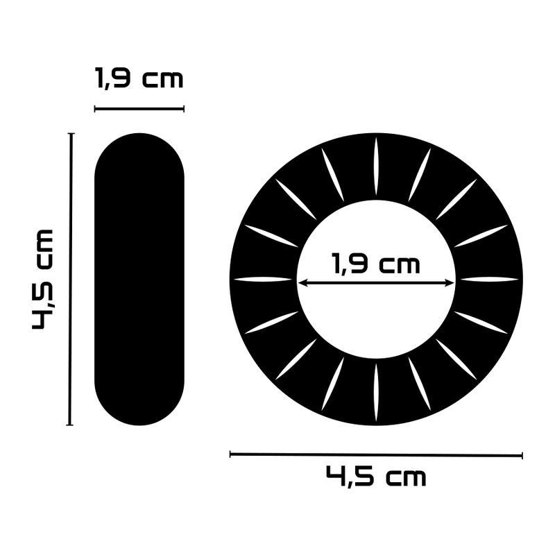 POWERING – SUPER FLEXIBLER UND WIDERSTANDSFÄHIGER PENISRING 4,5 CM PR07 KLAR