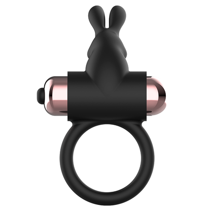 COQUETTE TOYS - COCK RING WITH VIBRATOR BLACK/ GOLD