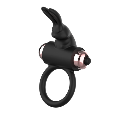 COQUETTE TOYS - COCK RING WITH VIBRATOR BLACK/ GOLD