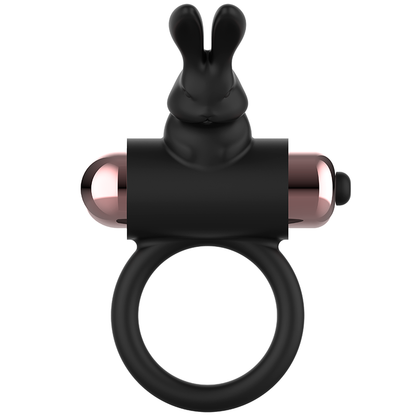 COQUETTE TOYS - COCK RING WITH VIBRATOR BLACK/ GOLD