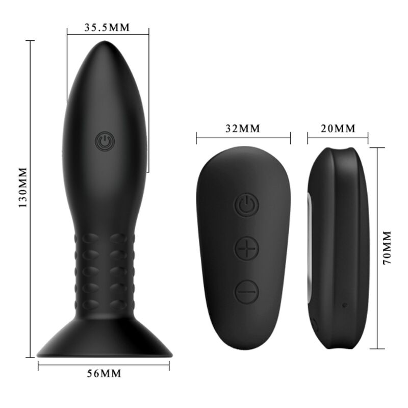 MR PLAY - TAPÓN CON BOLAS NEGRAS GIRATORIAS Y MANDO A DISTANCIA