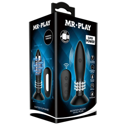 MR PLAY - TAPÓN CON BOLAS NEGRAS GIRATORIAS Y MANDO A DISTANCIA