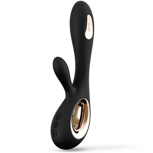 LELO - VIBRADOR RABBIT DE ONDAS SORAYA NEGRO