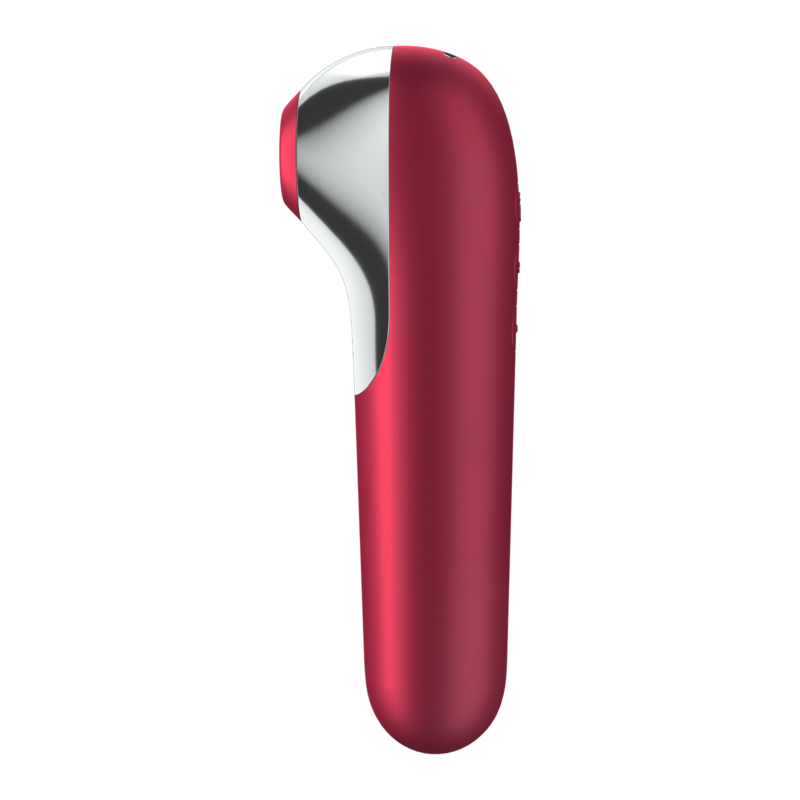 SATISFYER - DUAL LOVE VIBRADOR Y ESTIMULADOR DE SUCCIÓN CON AIRE PULSADO ROJO