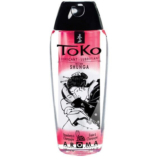 SHUNGA - LUBRICANTE TOKO AROMA FRESA Y CHAMPAÑA