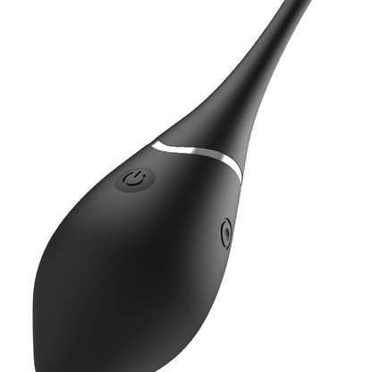 NEGRO Y PLATA - HUEVO VIBRADOR RECARGABLE JENELL