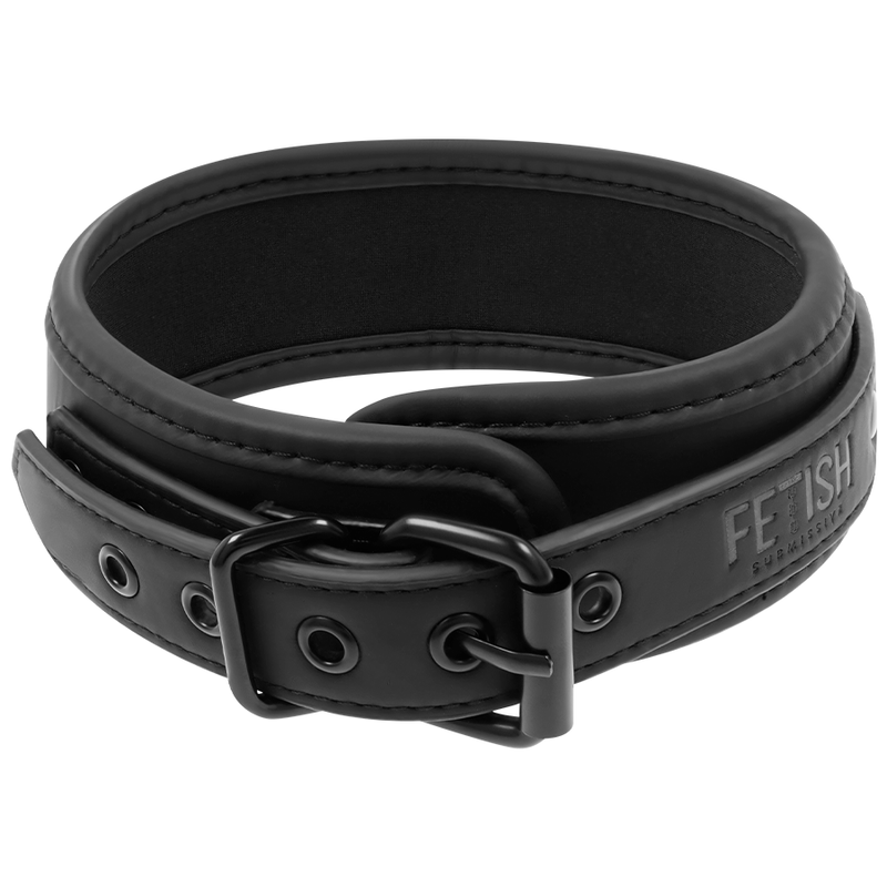 FÉTICHE SOUMIS - COLLIER CHAÎNE DOUBLURE NÉOPRÈNE