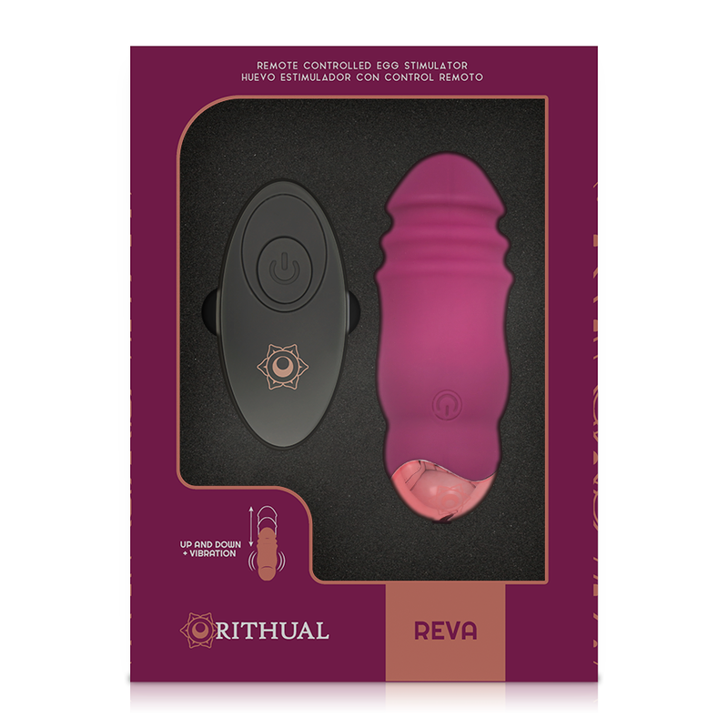 RITHUAL - SISTEMA DE CONTROL REMOTO PARA HUEVO VIBRADOR REVA (SUBIR Y BAJAR INTENSIDAD) + VIBRACIÓN