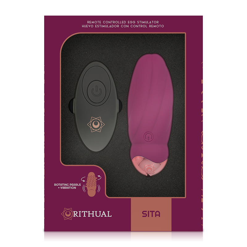 RITHUAL - SITA ŒUF TÉLÉCOMMANDE ROTATION PERLES + VIBRATION