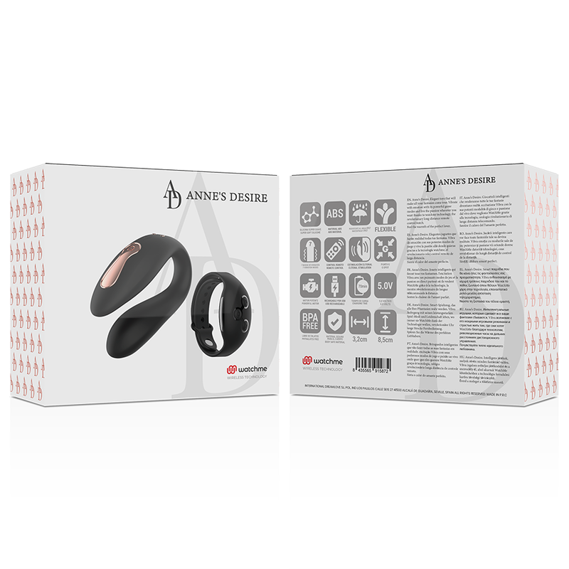 ANNE'S DESIRE - TECNOLOGÍA DE DOBLE PLACER WATCHME NEGRO