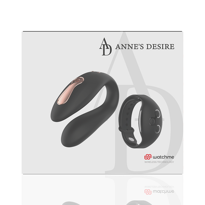 ANNE'S DESIRE - TECNOLOGÍA DE DOBLE PLACER WATCHME NEGRO